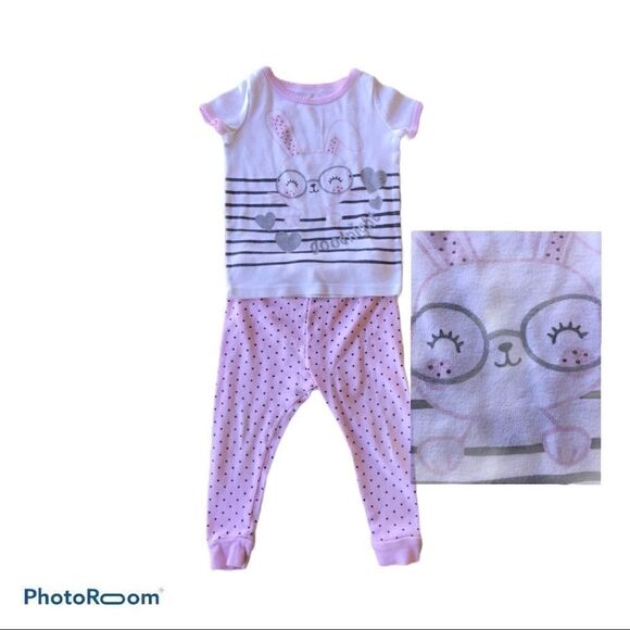 Rabbit striped polka dot pj 5 for $25 - Picture 1 of 4